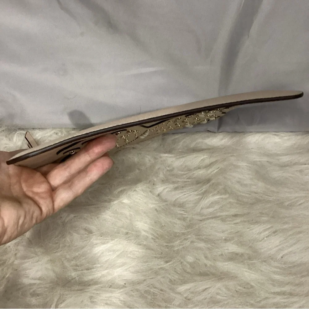 Kate Spade Gia Larchmont Ave Butterfly Leather Clutch Pouch EUC Beautiful - Picture 7 of 8